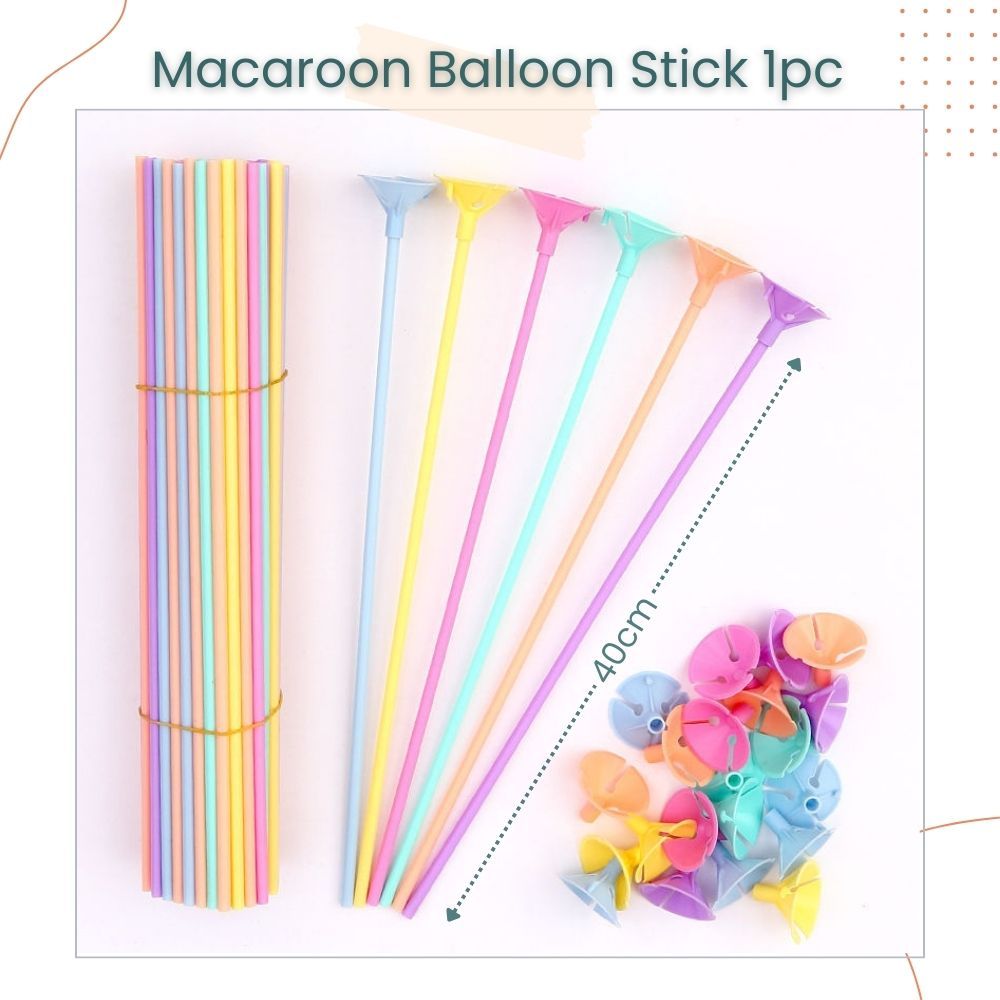 Colorful Macaroon Handheld Balloon Stick Holder Party Accessories