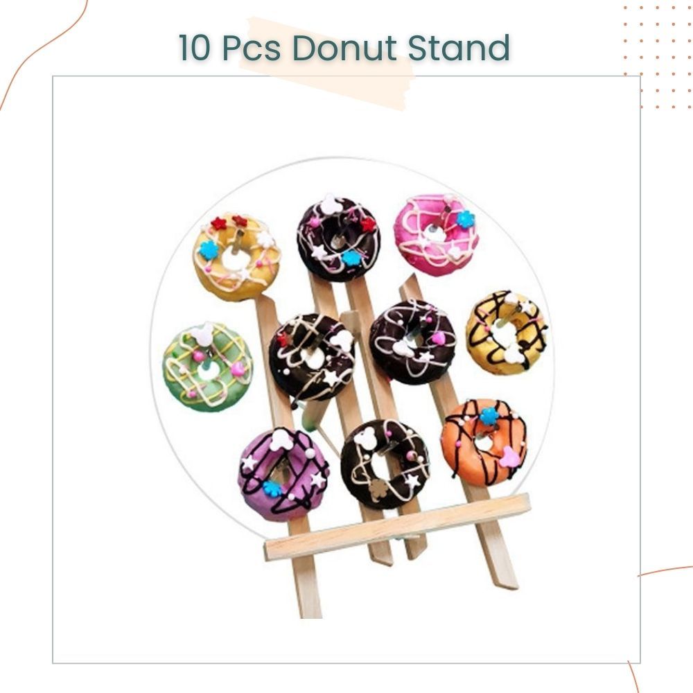 Acrylic Donut Dessert Stand Table Display for Birthday Wedding Bridal Shower Decoration Party