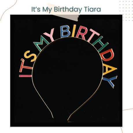 Its My Birthday Medal Colorful Headband Tiara for Birthday Accessories