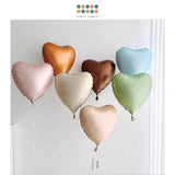 18 inch New Colorful Matt Heart Shaped Foil Balloon Birthday Party Decoration