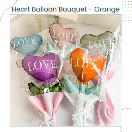 Teacher's Day Mother's Day Women's Day Gift Heart Balloon Follower Bouquet