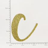 Happy Birthday Banner Custom Cursive Glitter Gold Script Font Banner