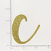 Custom Cursive Glitter Gold Script Font Banner