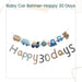 Cute Baby Car Theme 30days 100days Happy Birthday Banner for Party Decoration