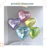 New Colorful Jelly Heart Shaped Foil Balloon Birthday Party Decoration