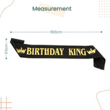 Birthday King Sash for Birthday Boy Party Accessories