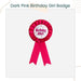 [SG Seller] Kid Birthday Sash Badge Tiara Crown Birthday Girl Birthday Boy Birthday Party Decoration