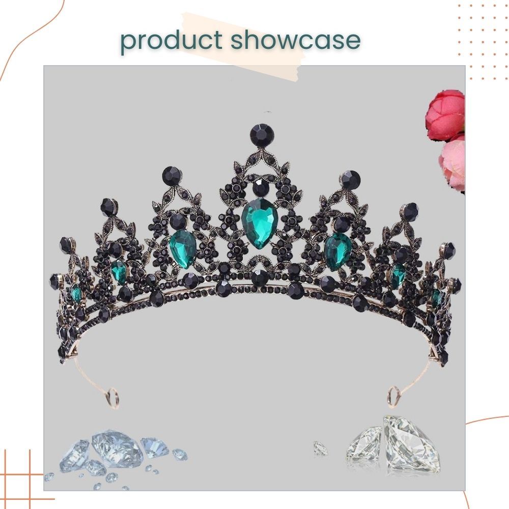 European Style Rhinestone Princess Bride Crown for Hen Party Birthday Accessories