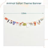 Animal Safari Theme Happy Birthday Banner for Party Decoration