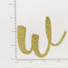 Custom Cursive Glitter Gold Script Font Banner