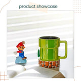 Creative Mario Question Block Night Light Desk lamp Sound Mario Water Pipe Mug