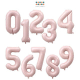 40 inch number balloon baby pink number balloon for birthday party decoration