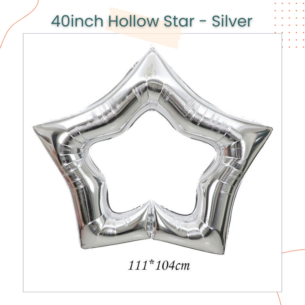 40 inch Hollow Star Balloon Chain for Party Decoration