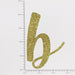 Custom Cursive Glitter Gold Script Font Banner