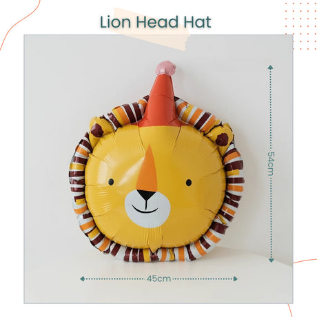 Animal Party Hat Foil Balloon for Birthday Party Decoration