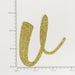 Custom Cursive Glitter Gold Script Font Banner