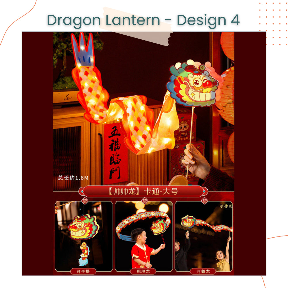 Mid-Autumn Festival DIY Dragon Design Lantern LED Lantern
