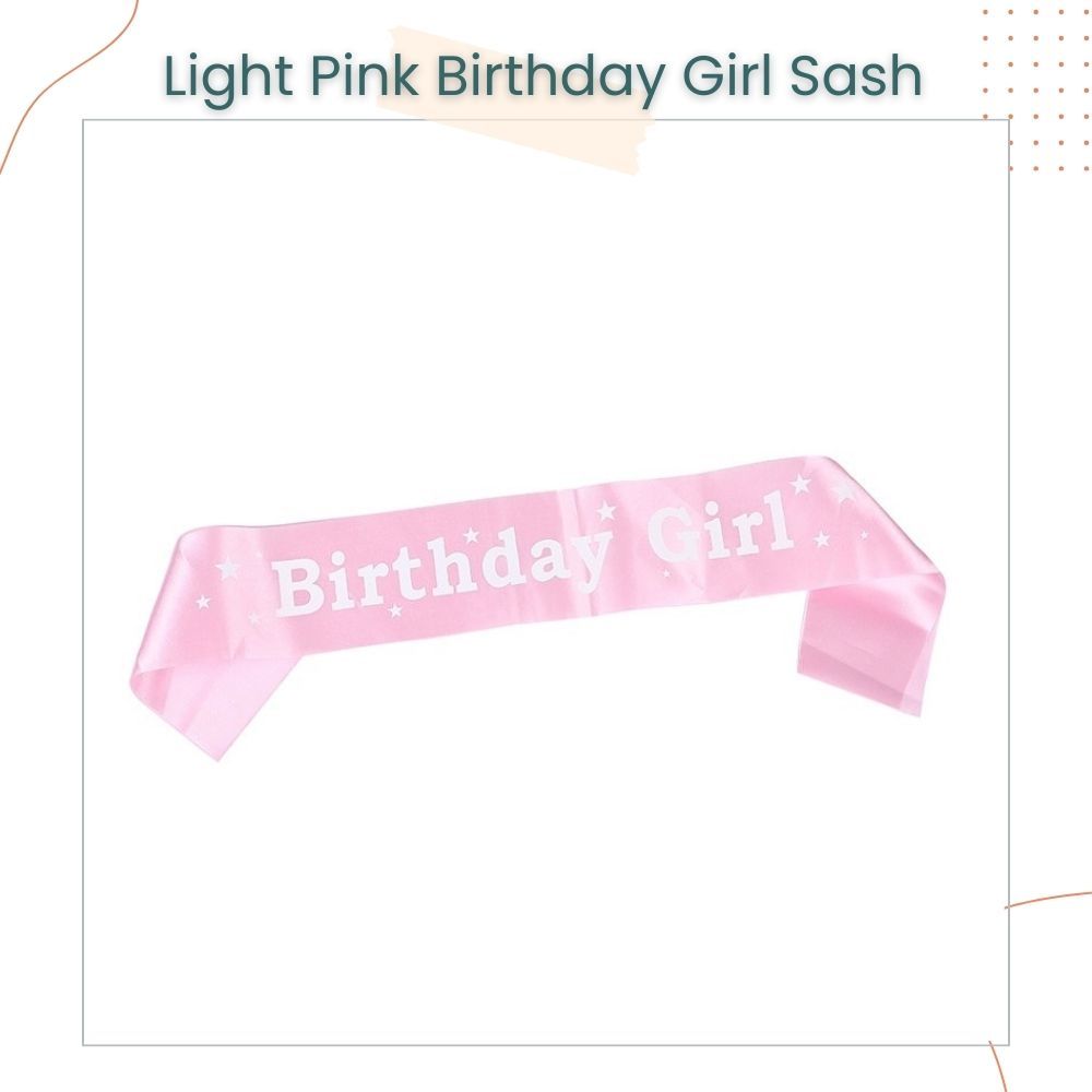 Blue Pink Theme Birthday Girl and Birthday Boy Sash Badge For Birthday Accessories