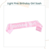 Blue Pink Theme Birthday Girl and Birthday Boy Sash Badge For Birthday Accessories