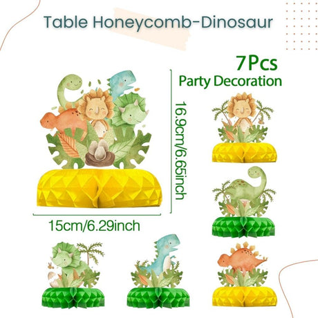 Gender Reveal Theme Black Gold HBD Theme Mermaid Dinosaur Animal Theme Table Décor Honeycomb for Birthday Party