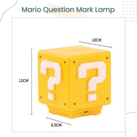 Creative Mario Question Block Night Light Desk lamp Sound Mario Water Pipe Mug