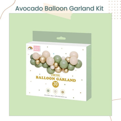Avocado Green Bean 30pcs Balloon Garland Kit for Party Decoration