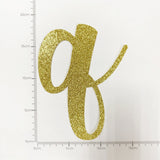 Happy Birthday Banner Custom Cursive Glitter Gold Script Font Banner