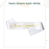 Glitter Future Mariée Bride To Be Groom To Be Team Groom Sash for Wedding Party