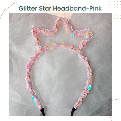 Glitter Star Crown Party Headband Tiara for Birthday Party Accessories