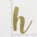 Custom Cursive Glitter Gold Script Font Banner