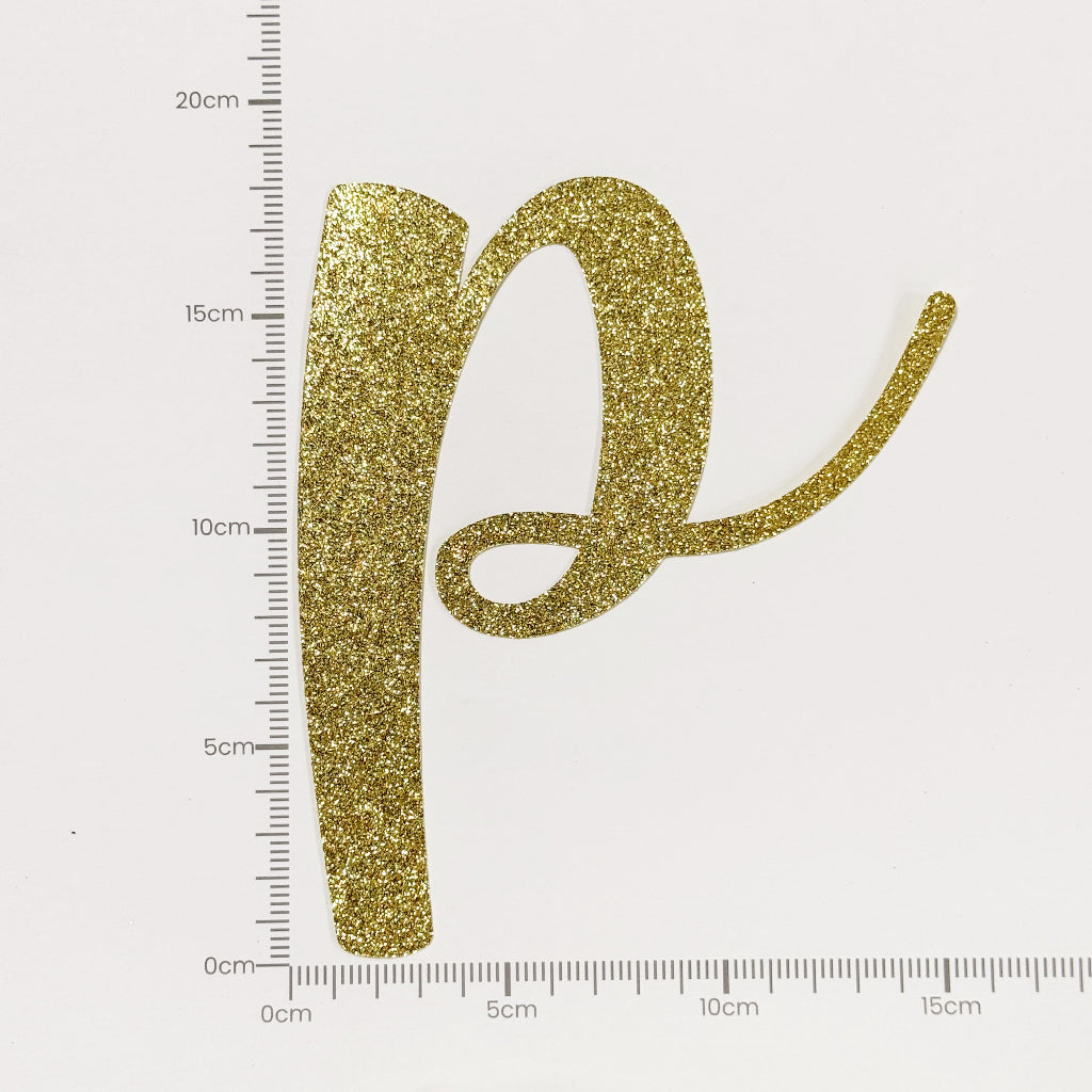 Happy Birthday Banner Custom Cursive Glitter Gold Script Font Banner