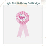 Blue Pink Theme Birthday Girl and Birthday Boy Sash Badge For Birthday Accessories