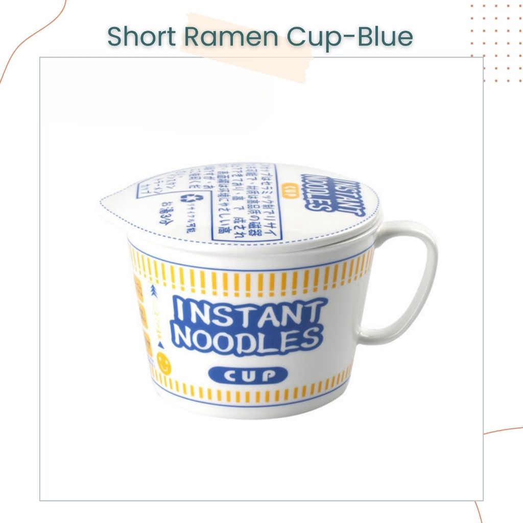 Creative Japanese Ins Ceramics Cup Noodle Design Ramen Bowl for Birthday Gift