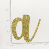 Happy Birthday Banner Custom Cursive Glitter Gold Script Font Banner