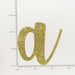 Custom Cursive Glitter Gold Script Font Banner
