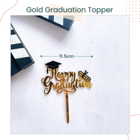 Happy Graduation Cake Topper for Cake Decoration