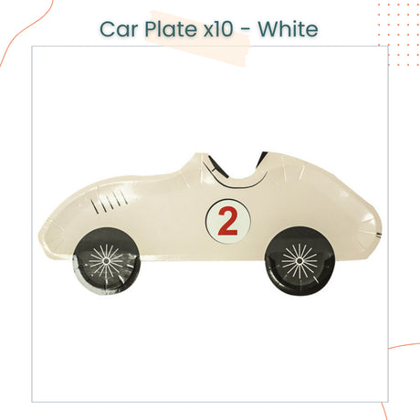 Vintage Racing Car Theme Plates Disposable Tableware for Events Birthday Party