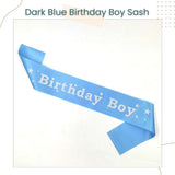 Blue Pink Theme Birthday Girl and Birthday Boy Sash Badge For Birthday Accessories