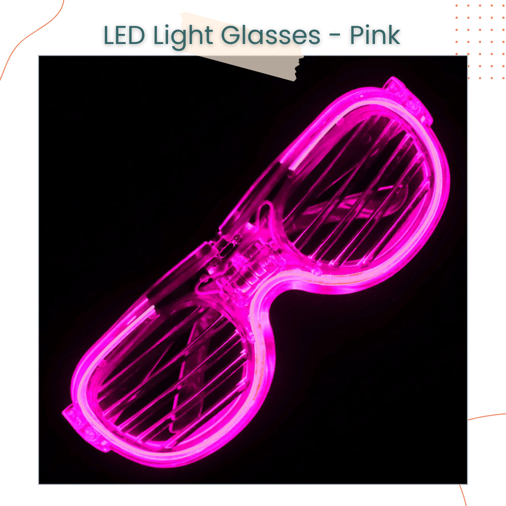 Neon Light LED Party Glasses for Birthday Party Events