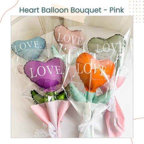 Teacher's Day Mother's Day Women's Day Gift Heart Balloon Follower Bouquet