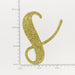 Custom Cursive Glitter Gold Script Font Banner