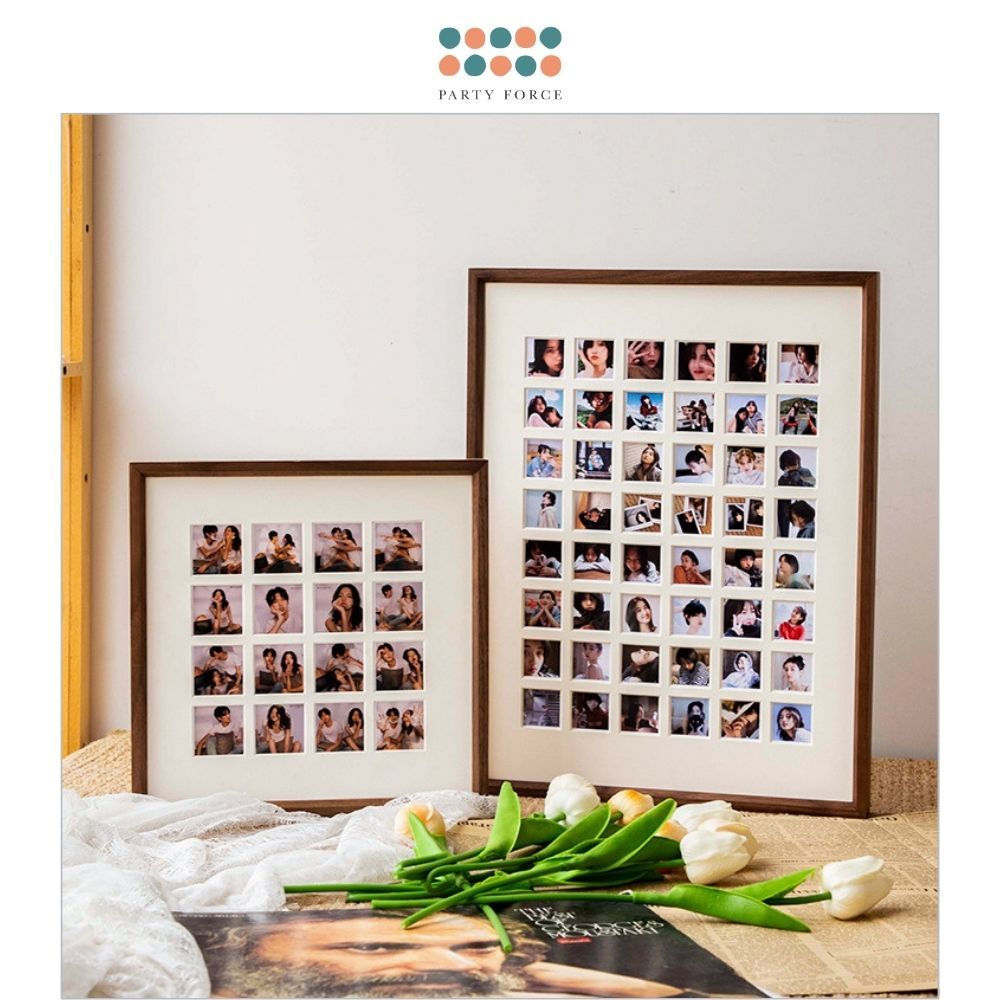 Creative DIY 16pcs Photo Wooden Fhoto Frame Home Decor