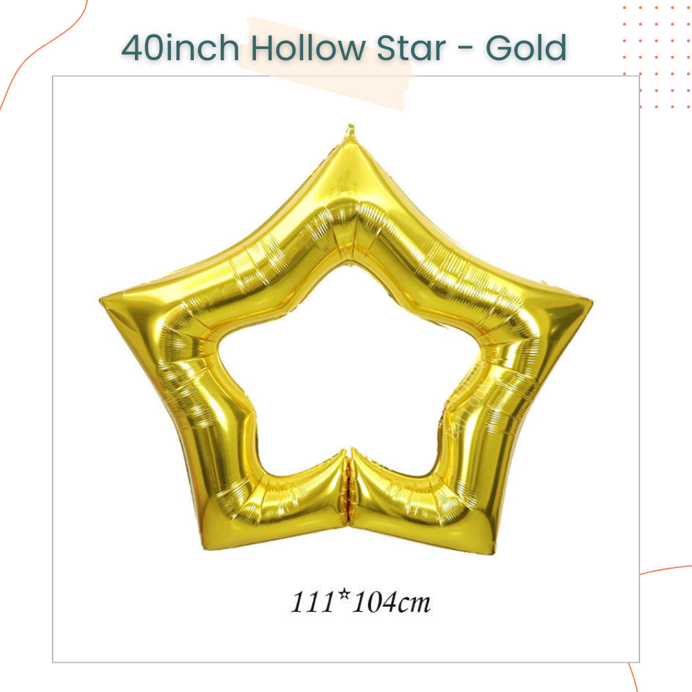 40 inch Hollow Star Balloon Chain for Party Decoration