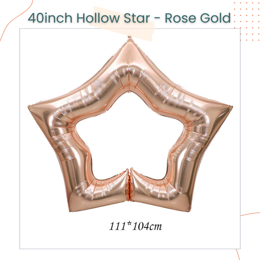 40 inch Hollow Star Balloon Chain for Party Decoration