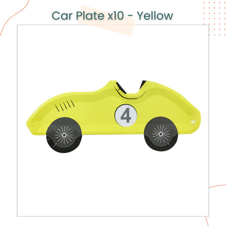 Vintage Racing Car Theme Plates Disposable Tableware for Events Birthday Party