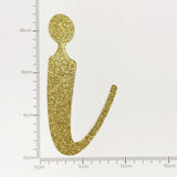 Happy Birthday Banner Custom Cursive Glitter Gold Script Font Banner