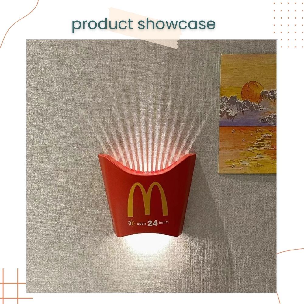 Creative Mcdonal's Fried Atmosphere Lamp Decoration Sleeping Light for Birthday Gift