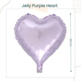 New Colorful Jelly Heart Shaped Foil Balloon Birthday Party Decoration