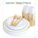 Premium Disposable tableware Cutlery Plates Cups and Napkin Package Birthday Wedding Party buffet