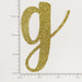 Custom Cursive Glitter Gold Script Font Banner